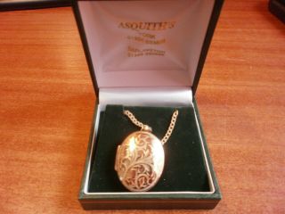 Vintage 9ct Gold Locket And Chain