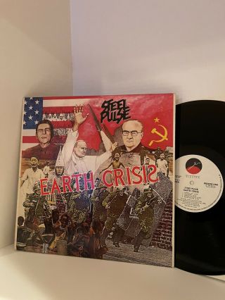 Steel Pulse ‎– Earth Crisis - Vinyl Lp 1984 Promotional