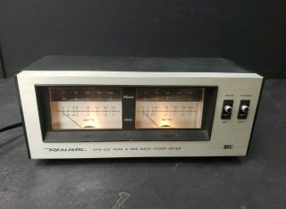 Vintage Realistic Apm - 200 Peak/rms Audio Power Meter &