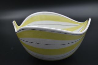 Vintage 1950s " Fajans " Shell Bowl By Stig Lindberg Gustavsberg Pottery,  Sweden
