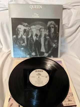 Queen The Game Lp Vinyl Record 1980 Elektra 5e - 513 Inner Sleeve