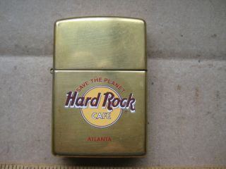Zippo Hard Rock Cafe Atlanta 1998 Lighter Usa