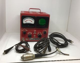 Vintage Sun Ccc - 10 Coil Condenser Tester W/ Cables 230 Vac Service Station
