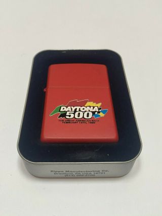 Zippo " Daytona 500 Race " Never Fired Lighter