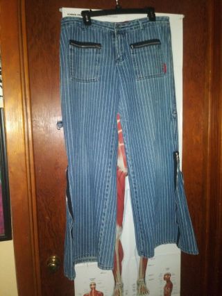 Vintage Rare Tripp Pinstripe Denim Jeans Pants
