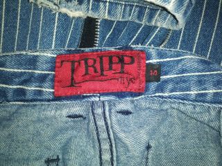 Vintage Rare Tripp Pinstripe denim jeans pants 6