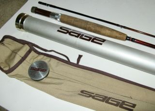 Vintage Sage Fly Fishing Rod Gfl 686 With Metal Tube & Sleeve - 8´6¨ - Nrmint