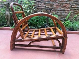 Calif Asia Rattan Chair Mcm Mid Century Modern Pretzel Retro Vintage Design