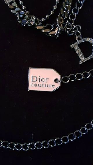 Unique Vintage Christian Dior Couture multi chain necklace 3