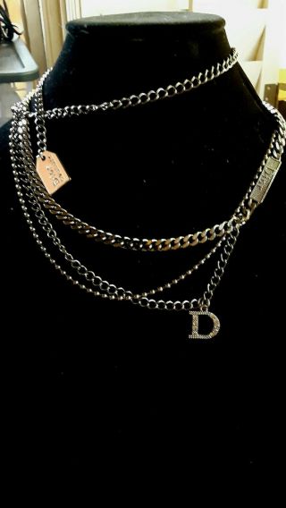 Unique Vintage Christian Dior Couture multi chain necklace 6