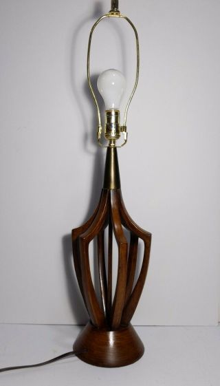 Vintage Retro Mid Century Modern Sculptural Resin Table Lamp