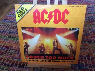 Ac/dc Touch Too Much Maxi Single Limited - Edition 12 Inch Vinyl
