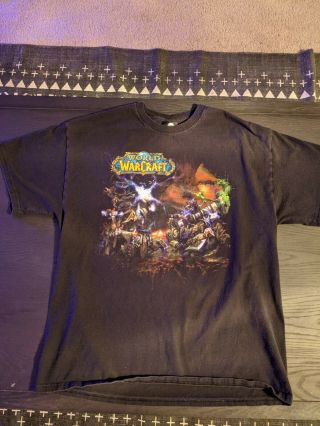 Vtg 2004 World Of Warcraft Blizzard Promo Shirt Men 