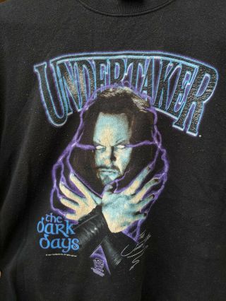 Vtg 90s The Undertaker Wwf Sweatshirt Mens Extra Large Darkness Shirt Wrestling