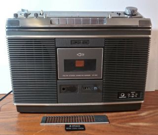 Vintage Sony Boombox Cf - 580 Cassette Am Fm Radio Dual Antenna 4 Speaker