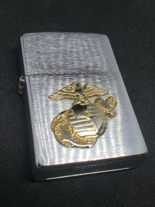 Us Marine Corps Zippo Lighter Applied Emblem