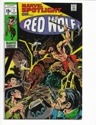 Marvel Spotlight 1 - Vf - 7.  5 - Origin And 1st Solo Book Of Red Wolf (1971)