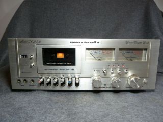 Vintage Marantz 5025b Stereo Cassette Deck,  Powers Up,  Lights Work,  Needs Belt