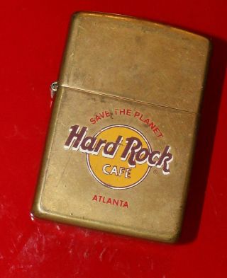 Zippo Hard Rock Cafe Atlanta 1996 Lighter