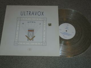 Ultravox ‎– Hymn 12 " 1982 Clear Vinyl.  Near Rare