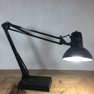 Vintage Anglepoise Style Desk Lamp Work Lamp Industrial Black Retro