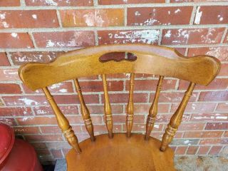 Vintage Mid Century Maple Dining Chair Keller Furniture Colonial Style 6