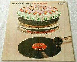 The Rolling Stones Let It Bleed Lp London Nps - 4 1st U.  S.  Waddell Press