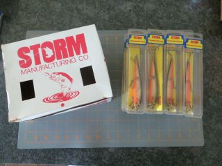 Rare Dealer Case Of 12 Storm Thundersticks - Prizmflash Gold Shiner - 4 1/2 Inch
