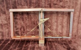 A Regency Or Georgian French Rosewood Table Music Stand With Candle Holder.