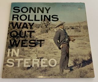 Sonny Rollins Way Out West Lp Stereo Records S7017 G,