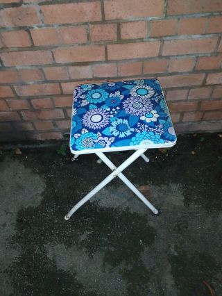 Vintage Small Fold Up Side Table
