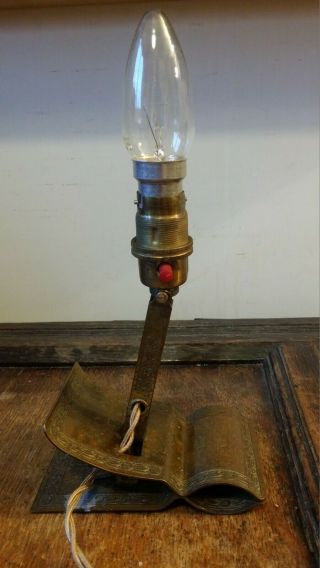 1920 Antique Art Deco Farberware Adjusto - Lite - Spring Clip Clamp Light Lamp