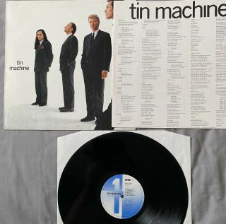 David Bowie - Tin Machine - Uk 1st Press - Printed Lyric Inner Sleeve