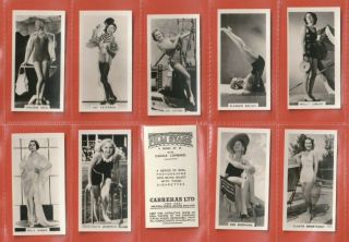 Carreras Cig.  Cards 1939 Set 54.  Film Stars.  Pin Up Hollywood Beauties (f31)