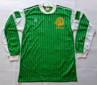 Rare Cameroon Wc 1990 Vintage Adidas Home Shirt Jersey Maillot Cameroun 1990s