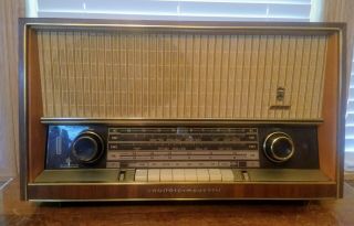 Vintage Rare Grundig Majestic Model 3265u Tube Tabletop Radio Am/fm/sw