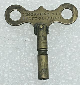 Antique E.  Ingraham Brass Clock Key 5