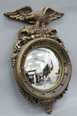 Syroco Inc.  Vintage 4410 Convex Eagle Mirror Wall Hanging