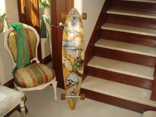 Vtg.  Sector 9 Pintail 46” Longboard 100 Bamboo Construction W/excellent Design