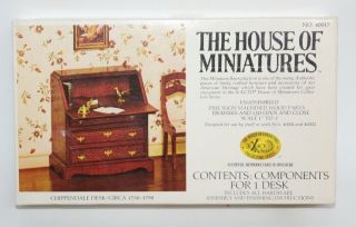 Vintage Boxed The House Of Miniatures Chippendale Desk