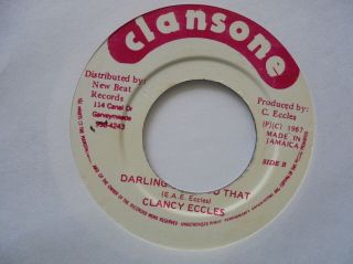 Clancy Eccles What Will Your Mama Say Clanstone Boss,  Rocksteady 7 " Hear