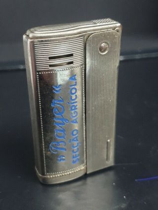 Antique Cigarette Lighter Imco Streamline 6800 Made In Austria Advertising Bayer