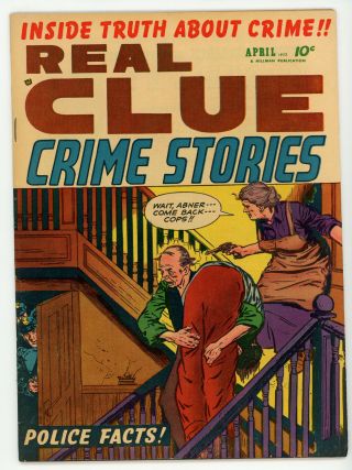 Jerry Weist Estate: Real Clue Crime Stories V.  7 2 (hillman 1952) Vf -