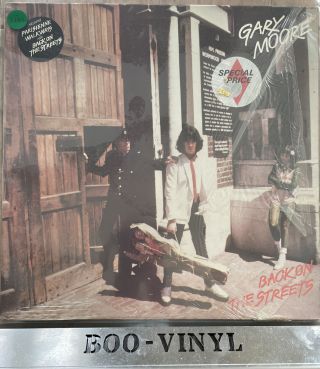 Gary Moore Back On The Streets Lp Blues Hard Rock Record Vinyl Ex / Ex