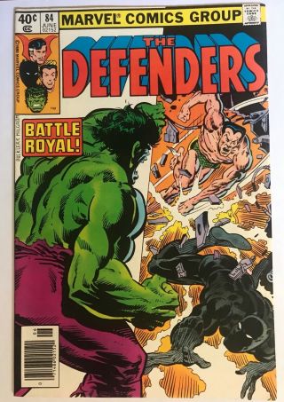 Defenders 84 - Nm - 1st Sub - Mariner - Black Panther Battle - Appearance - 1980
