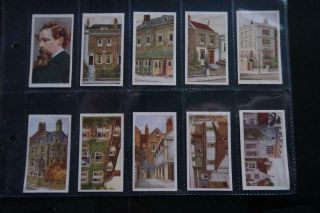 Hill Spinet Historic Places From Dickens 1926 Set Of 50 Exce Set See Photo