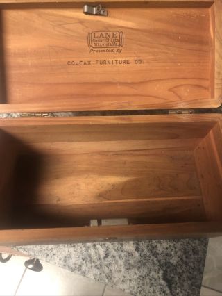 Vintage Lane Cedar Chest Wooden Box