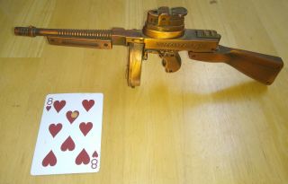 Thompson Submachine Gun Tommy Gun Table Lighter 1/3 Scale