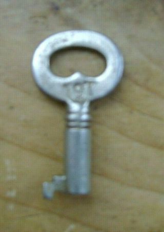 Antique Steamer Trunk Key Corbin Lock T97 Barrel Key