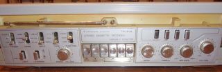 Vtg Lasonic TRC - 918 Boombox AM/FM/SW1/SW2 RECEIVER Cassette PLAYER Recorder 2